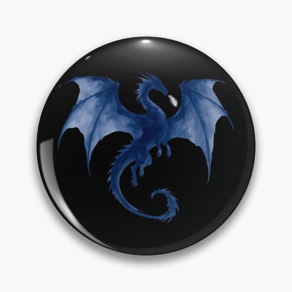 Artikelvorschau, Ein blauer Drache vor schwarzem Hintergrund. entworfen und verkauft von SweetBlushBunny.