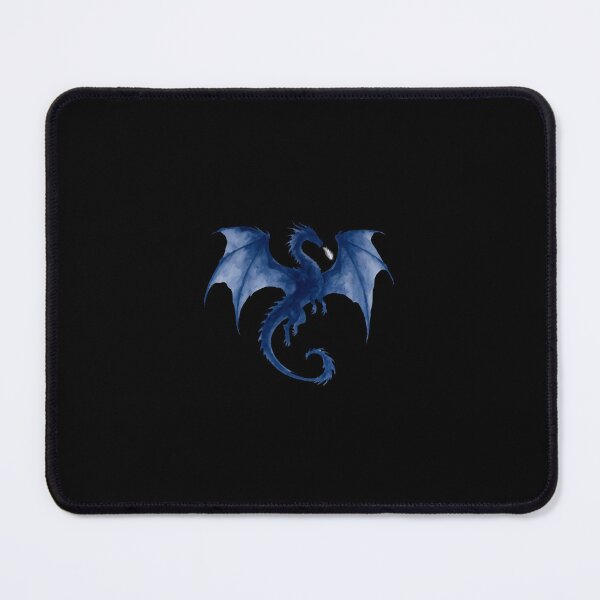 Item preview, A blue dragon in a black background. designed and sold by SweetBlushBunny.