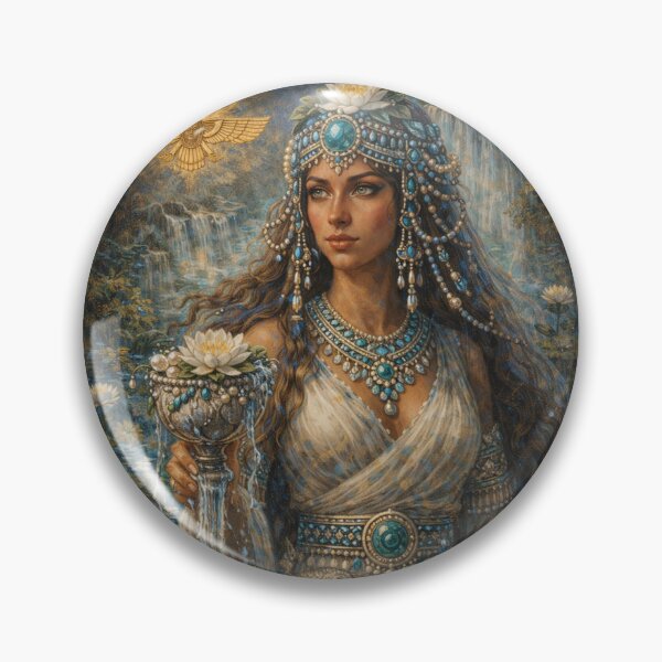Artikelvorschau, Haurvatat – Zoroastrische Göttin der Ganzheit (Gemälde) entworfen und verkauft von GalleryKauffeld.