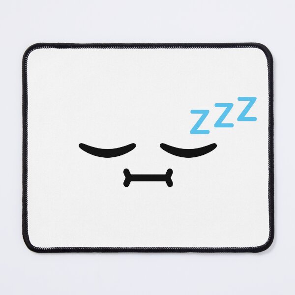 Item preview, Cute kawaii calm sleeping face designed and sold by BlushyPrint.