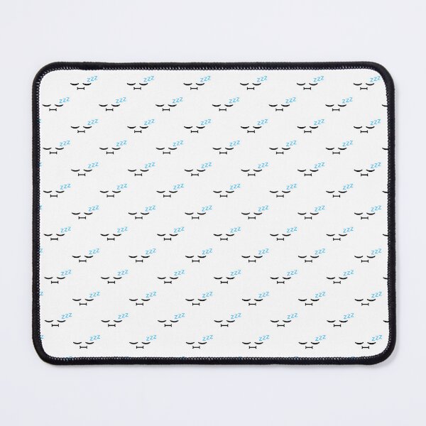 Item preview, Cute kawaii calm sleeping face pattern designed and sold by BlushyPrint.
