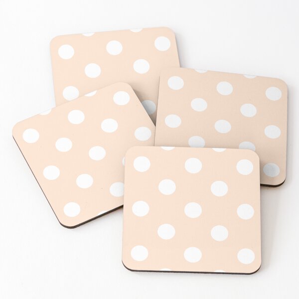 Item preview, Large peach and white polka dots designed and sold by Nolan6.