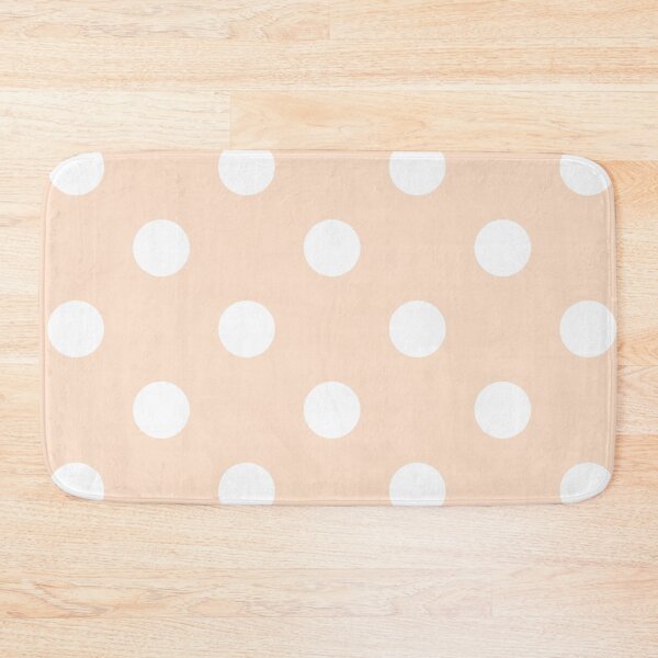 Item preview, Large peach and white polka dots designed and sold by Nolan6.