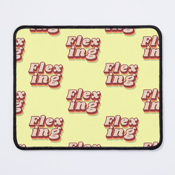 Item preview, Flexing lettering, retro 70s typography, vintage humor designed and sold by Mauswohn.