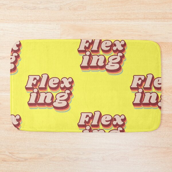Item preview, Flexing lettering, retro 70s typography, vintage humor designed and sold by Mauswohn.