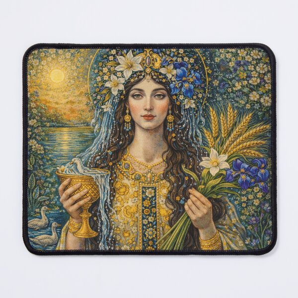 Item preview, Haurvatat – Goddess of Healing and Water Painting designed and sold by GalleryKauffeld.