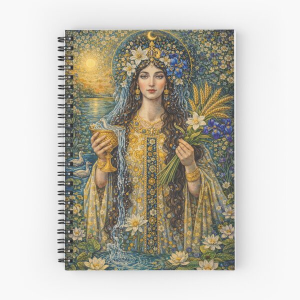 Item preview, Haurvatat – Goddess of Healing and Water Painting designed and sold by GalleryKauffeld.