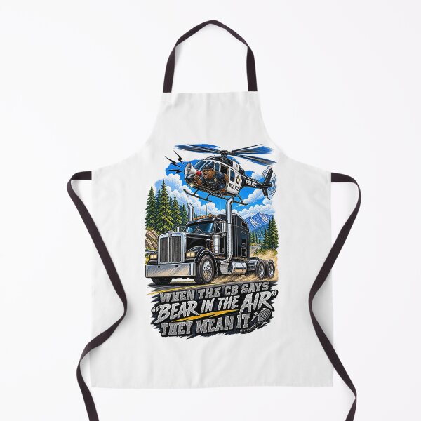 Item preview, Bear In The Air – Police Helicopter & Black Semi Truck designed and sold by NomadForge.
