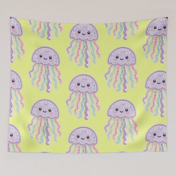 Item preview, Jellyfish Pearls Lilia Cute Sea Creatures Pastel Aesthetic designed and sold by Mauswohn.