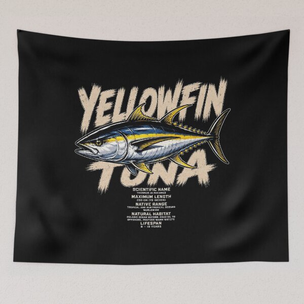 Item preview, Vibrant Yellowfin Tuna Graphic Design designed and sold by rafaeltto.