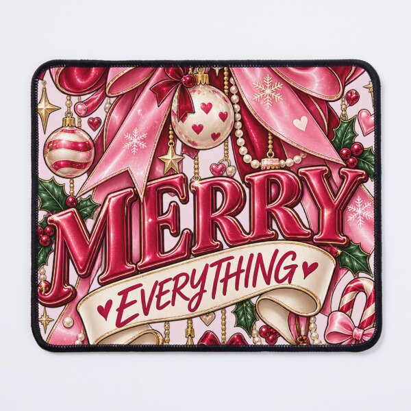 Item preview, Merry Everything – Pink Coquette Christmas Bow designed and sold by warlistop.