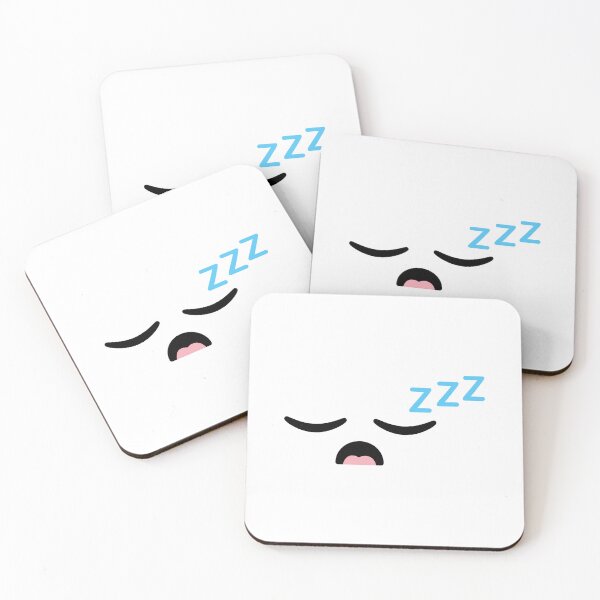 Item preview, Cute kawaii open mouth sleeping face designed and sold by BlushyPrint.