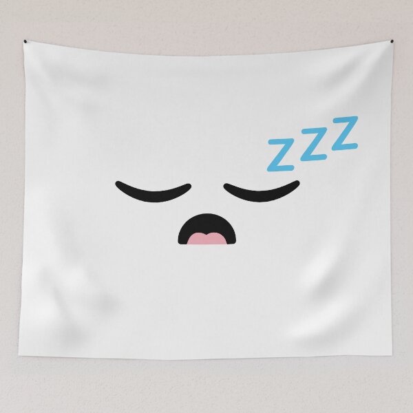 Item preview, Cute kawaii open mouth sleeping face designed and sold by BlushyPrint.