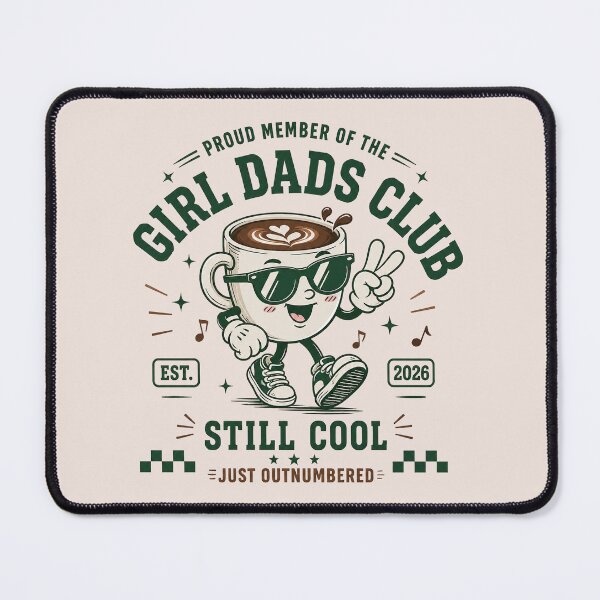 Item preview, Girl Dad, Cool Dads Club, Funny Dad Of Girls, Retro Coffee, Father's Day designed and sold by Quiajia.