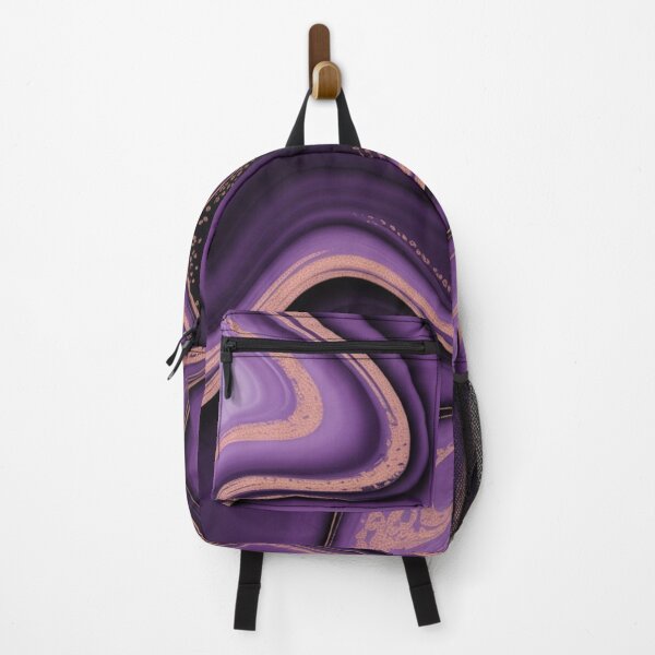 Item preview, Mystic Purple Marble – Elegant Violet and Rose Gold Abstract Art designed and sold by MysticPurpleHue.