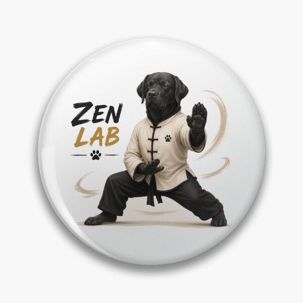 Item preview, Zen Lab Masters – Labrador Meditating in Kung Fu designed and sold by Goodthingstree.