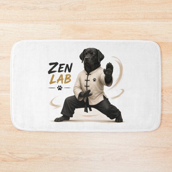Item preview, Zen Lab Masters – Labrador Meditating in Kung Fu designed and sold by Goodthingstree.