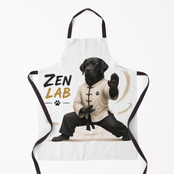 Item preview, Zen Lab Masters – Labrador Meditating in Kung Fu designed and sold by Goodthingstree.