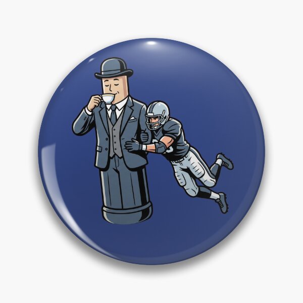 Item preview, Immovable Gentleman Bollard Sipping Tea Football Tackle Sports Humor Art designed and sold by Rare By Hero.