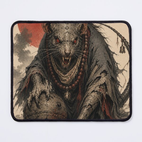 Item preview, Cursed Tesso Yokai Woodblock Spirit designed and sold by Ocelot-T.