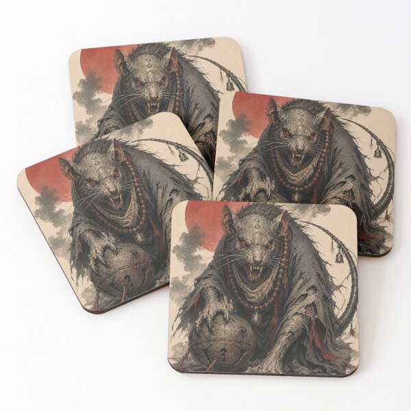 Item preview, Cursed Tesso Yokai Woodblock Spirit designed and sold by Ocelot-T.