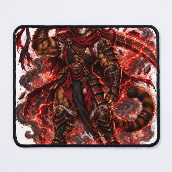 Item preview, Crimson Ronin Cat – Anime Samurai Warrior designed and sold by WelLarsDigitals.