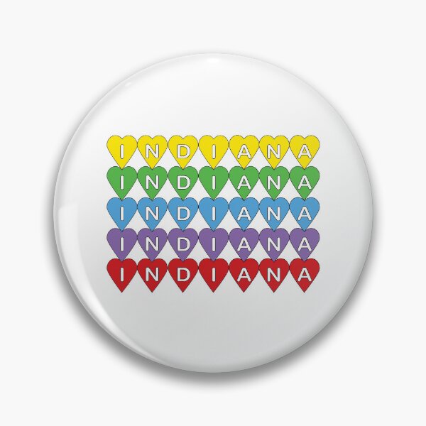 Item preview, Indiana Pride Heart, a Home State Love Gift for the Indiana Native designed and sold by ValeriesGallery.