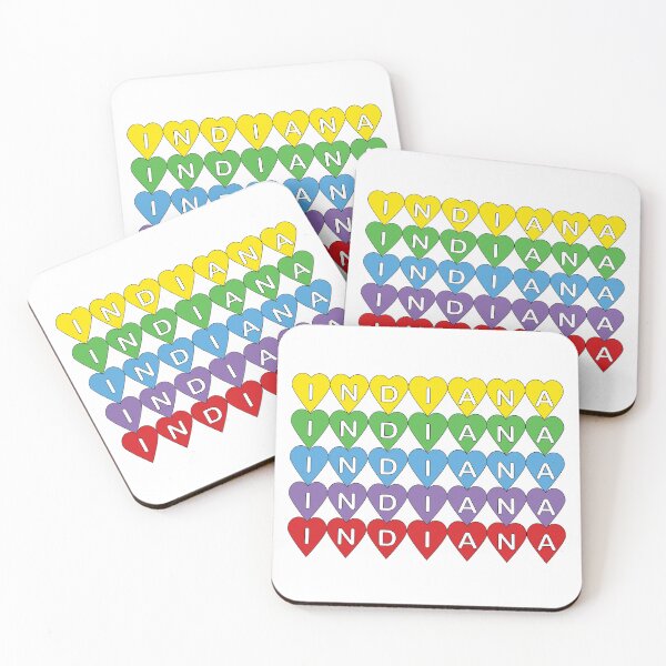 Item preview, Indiana Pride Heart, a Home State Love Gift for the Indiana Native designed and sold by ValeriesGallery.