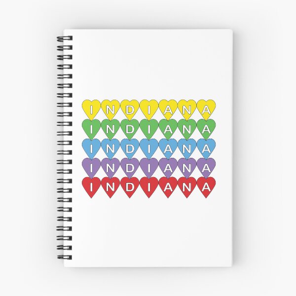 Item preview, Indiana Pride Heart, a Home State Love Gift for the Indiana Native designed and sold by ValeriesGallery.
