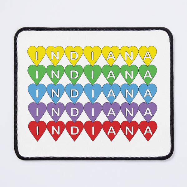 Item preview, Indiana Pride Heart, a Home State Love Gift for the Indiana Native designed and sold by ValeriesGallery.