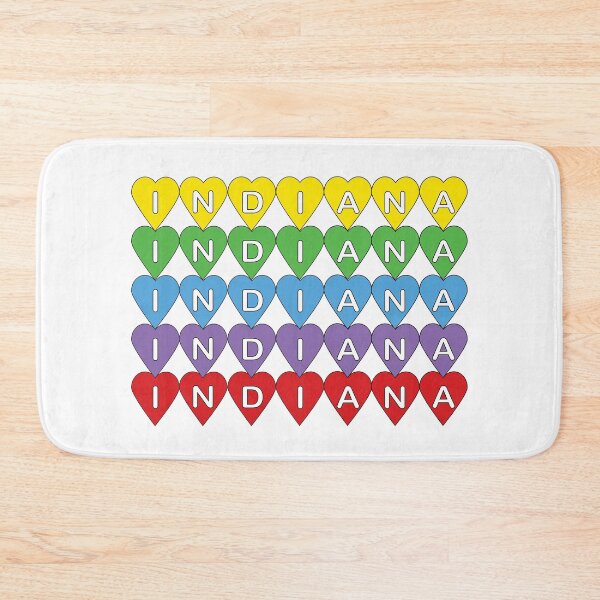 Item preview, Indiana Pride Heart, a Home State Love Gift for the Indiana Native designed and sold by ValeriesGallery.