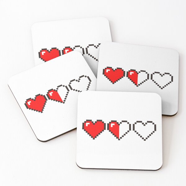 Item preview, Pixel hearts designed and sold by Shiningsticker8.