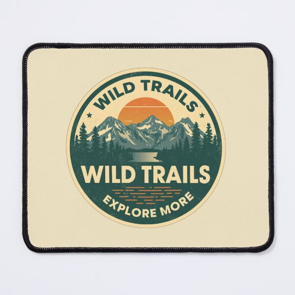 Item preview, Wild Trails Vintage Mountain Outdoor Adventure designed and sold by Pransis_Diginer_26.