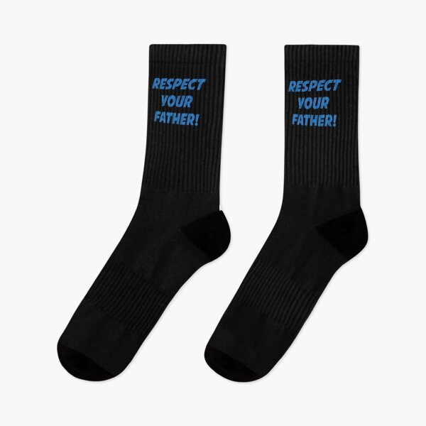 Item preview, RESPECT YOUR FATHER! (Blue Text on Black) designed and sold by STUDIO-72.