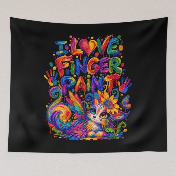 Item preview, I Love Finger Paint – Colorful Creative Art Lover Design designed and sold by creativebymateo.
