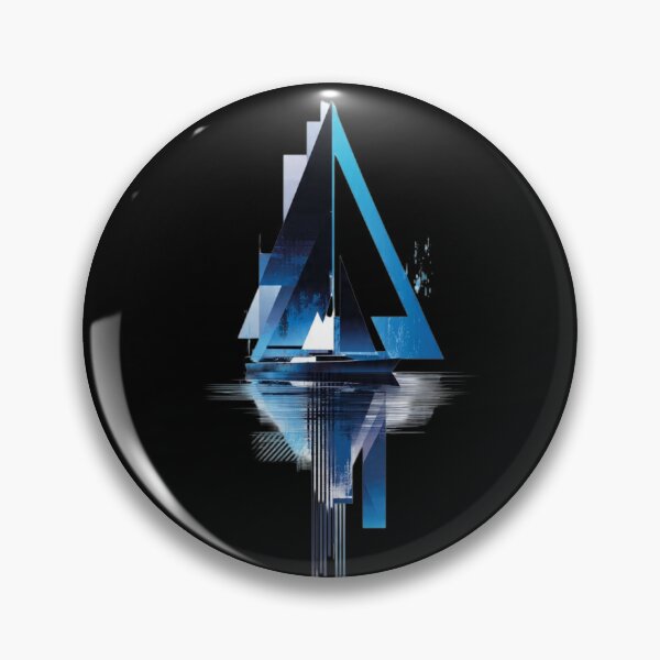 Item preview, Geometric Sailboat – Futuristic Maritime & Cyberpunk Art Design designed and sold by GeoBeast.