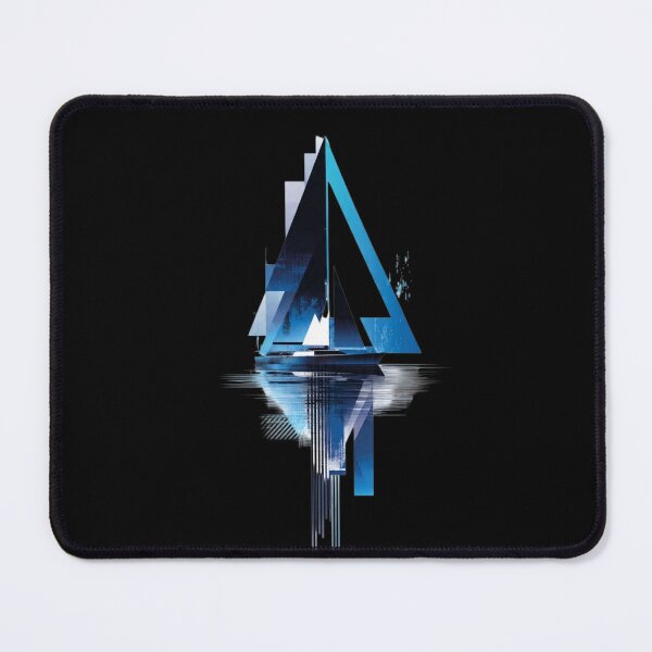 Item preview, Geometric Sailboat – Futuristic Maritime & Cyberpunk Art Design designed and sold by GeoBeast.