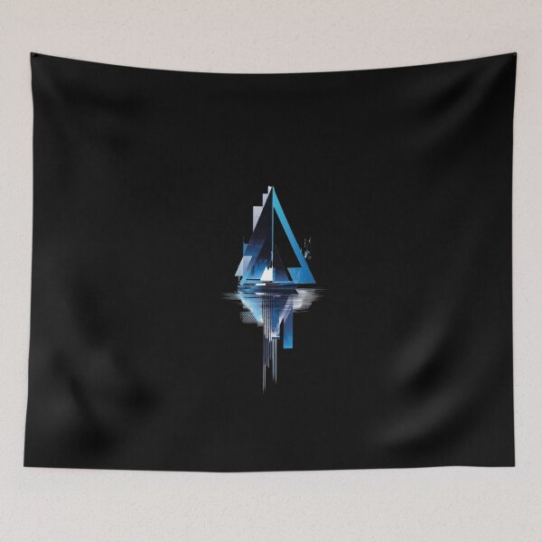 Item preview, Geometric Sailboat – Futuristic Maritime & Cyberpunk Art Design designed and sold by GeoBeast.