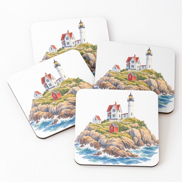 Artikelvorschau, Nubble Light, Cape Neddick, Maine entworfen und verkauft von saltyhydrangea.