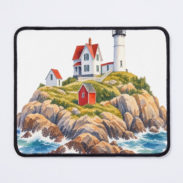 Item preview, Nubble Light, Cape Neddick, ME designed and sold by saltyhydrangea.