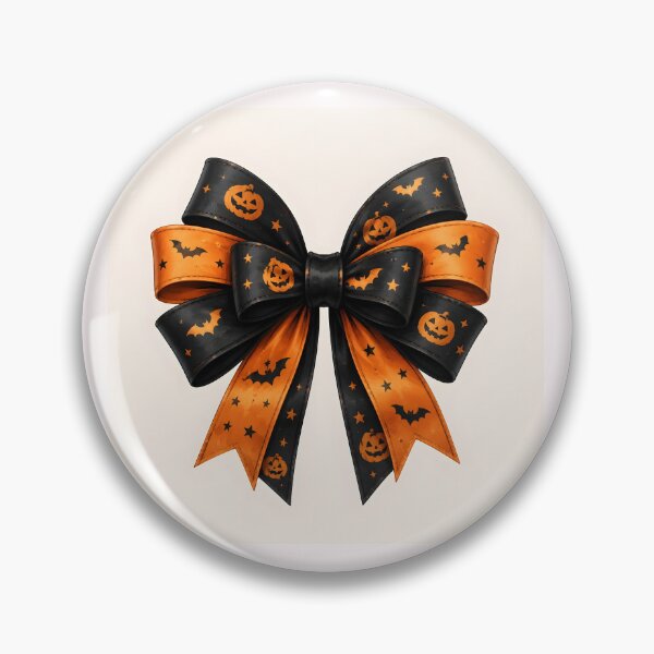 Item preview, Halloween Black and Orange Bow designed and sold by DoveArtDesigns.