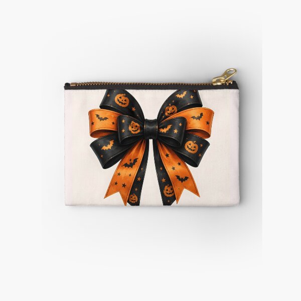 Item preview, Halloween Black and Orange Bow designed and sold by DoveArtDesigns.