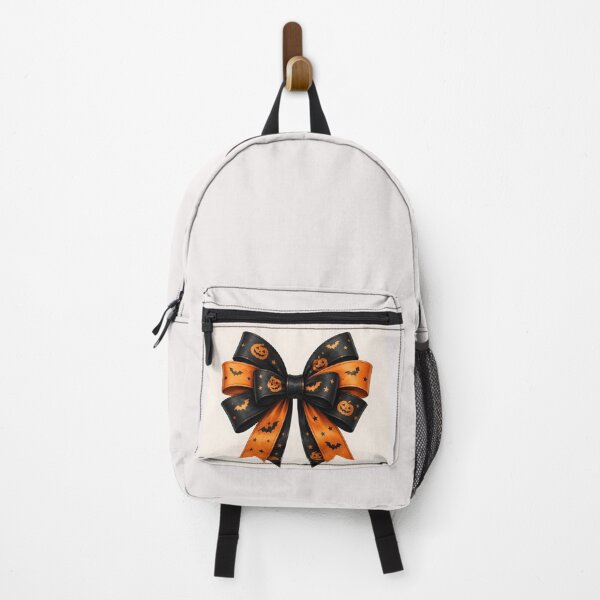 Item preview, Halloween Black and Orange Bow designed and sold by DoveArtDesigns.