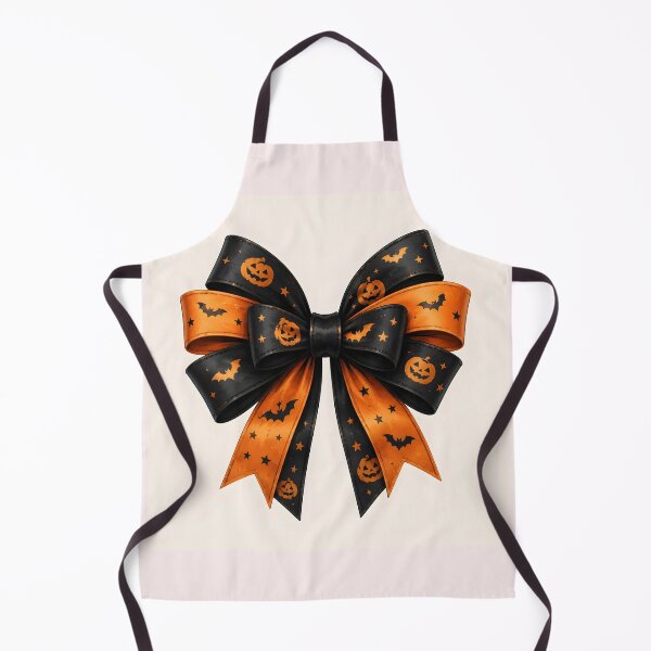 Item preview, Halloween Black and Orange Bow designed and sold by DoveArtDesigns.