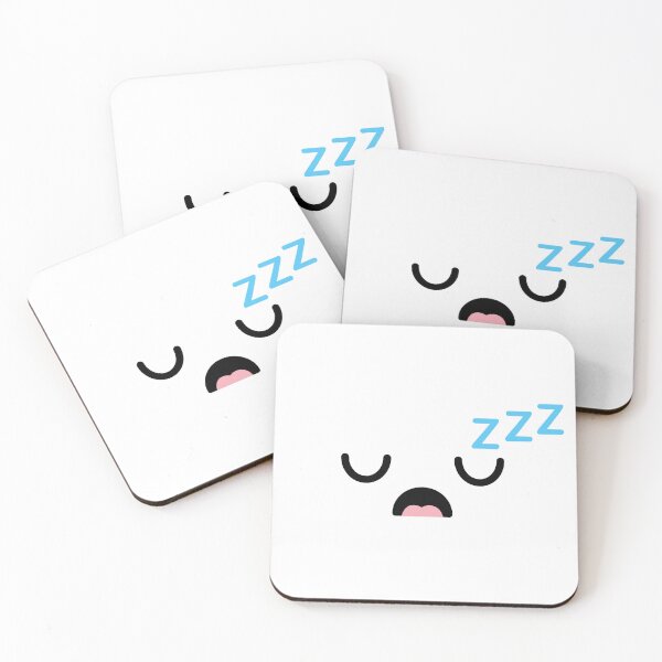 Item preview, Adorable kawaii open mouth sleeping face designed and sold by BlushyPrint.