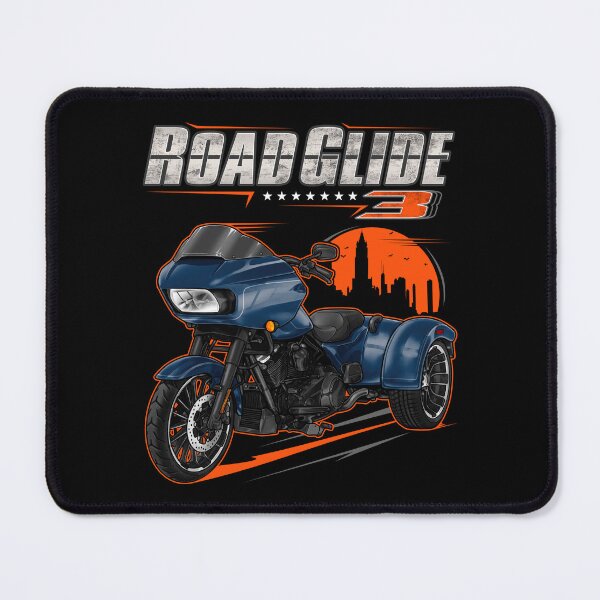 Item preview, Motorcycle Road Glide 3 FLTRT 2023 Bright Billiard Blue (Black Finish) for Motorcycle Riders designed and sold by MotoApparelHub.