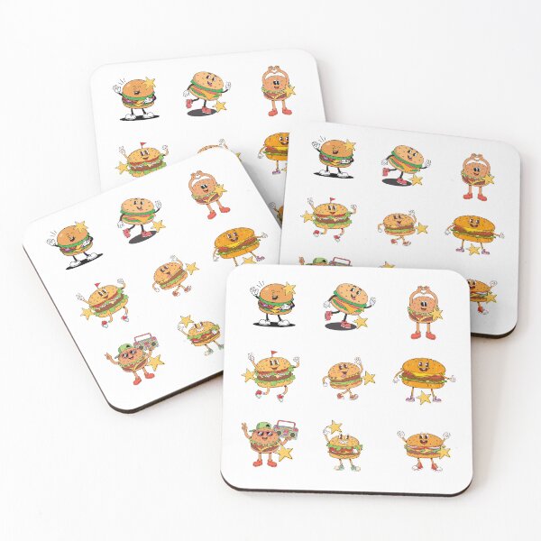 Item preview, Cheeseburger, sticker pack reminders, eating out with friends designed and sold by BritishDelights.