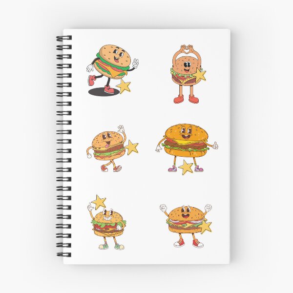 Item preview, Cheeseburger, sticker pack reminders, eating out with friends designed and sold by BigfeetLittlepaws.
