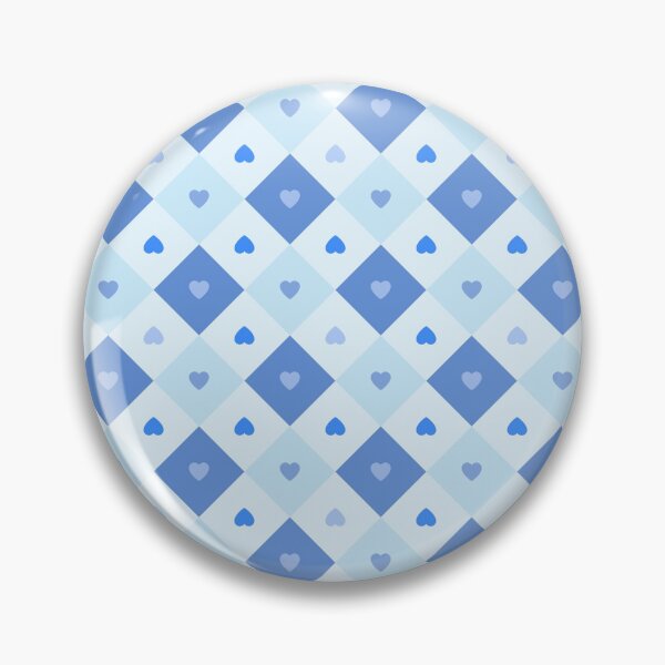 Item preview, Romantic Blue Heart Diamond Argyle Preppy Pattern Aesthetic designed and sold by Chromaovo.