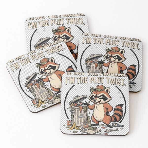 Item preview, Raccoon Plot Twist – Funny Chaotic Raccoon Humor Design designed and sold by youcefben48.